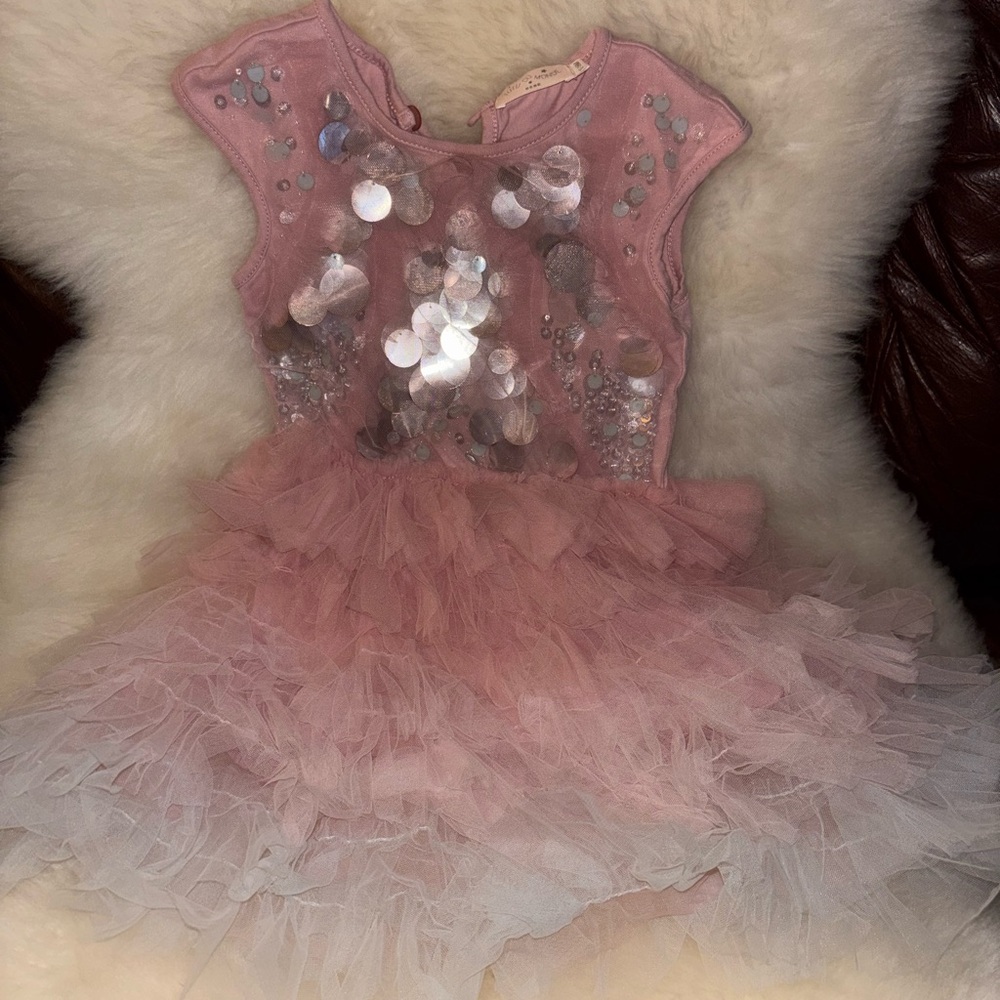 Tutu Du Monde Blush and White Sequin Dress
